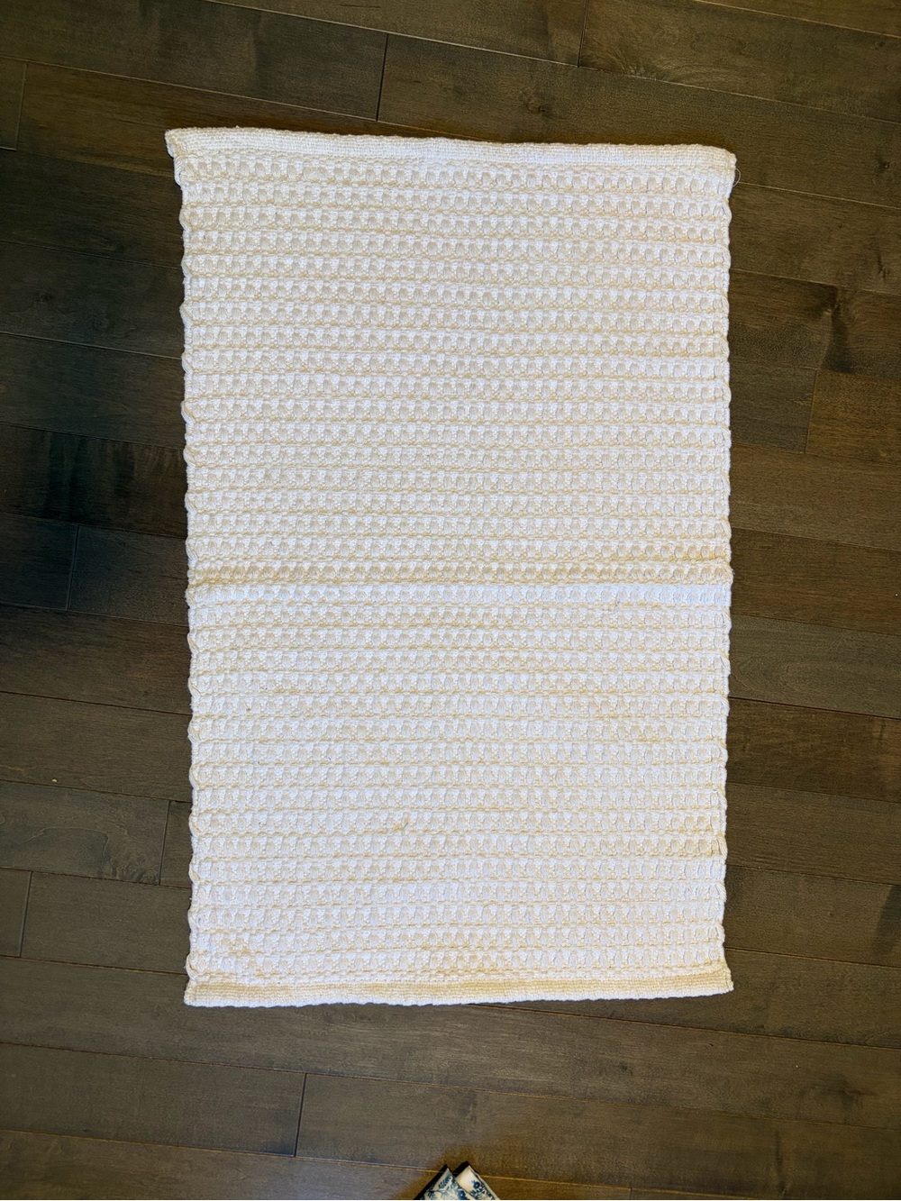 World Market Cotton Waffle Weave Flatwoven Bath Mat